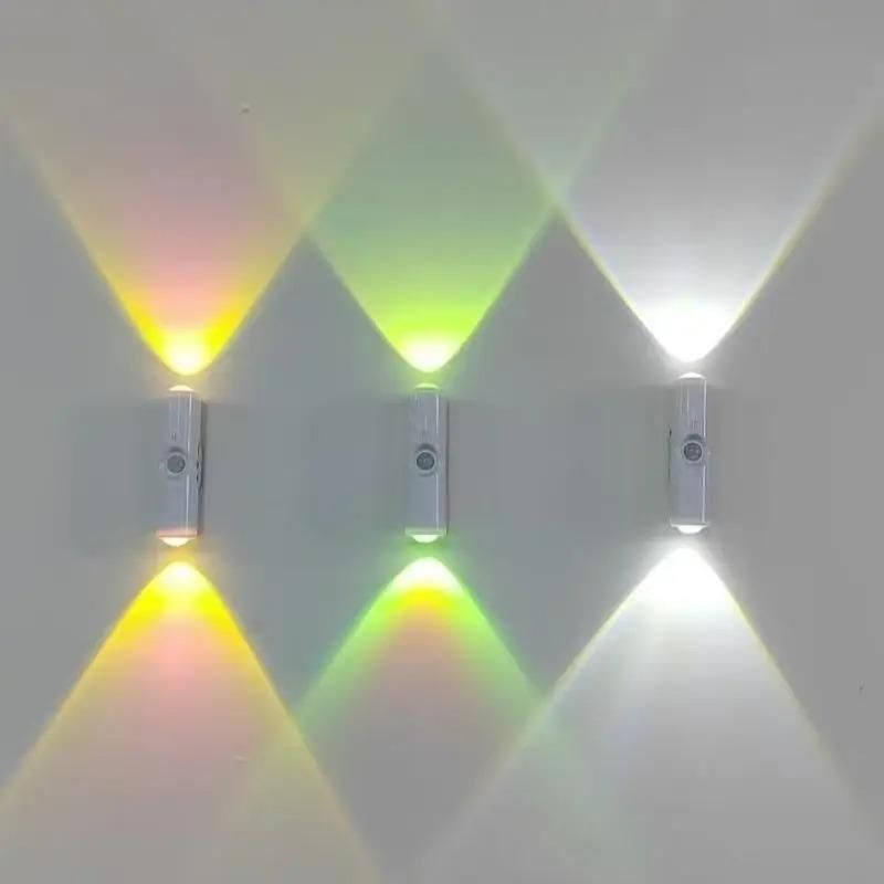 GlowEase: Magnetic Sensor LED Wall Light – 3 Color Modes, Wireless & Rechargeable - Juggledrops