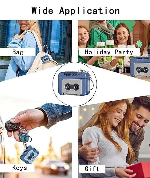 KeychainRetro: Retro Sound Mini Recorder Keychain