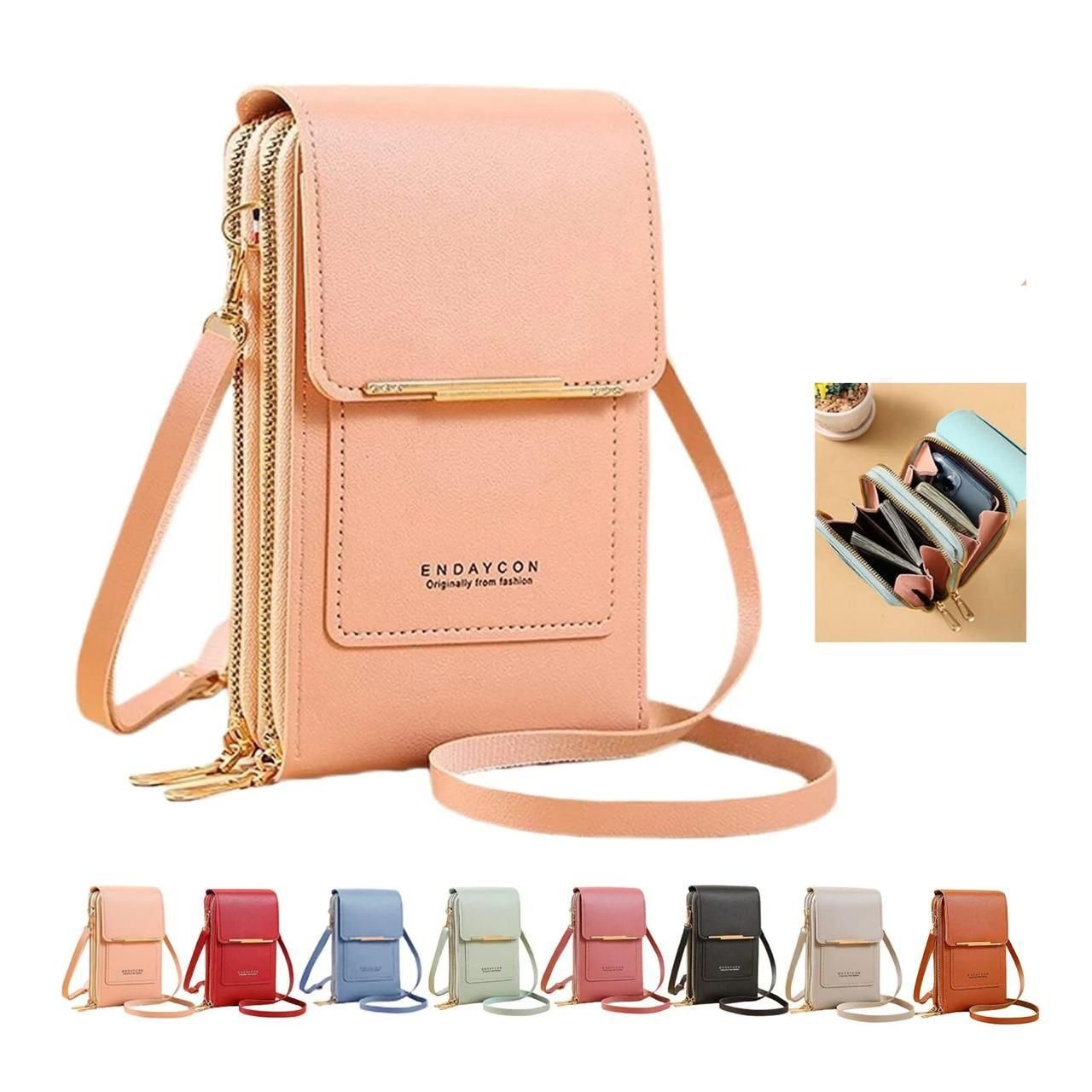 SafeCarry: Anti-Theft RFID Leather Crossbody Phone Bag for Women
