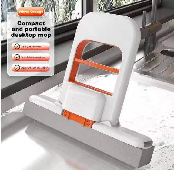 SqueezeClean: Compact Self-Squeezing Mini Mop for Effortless Everyday Cleaning - Juggledrops