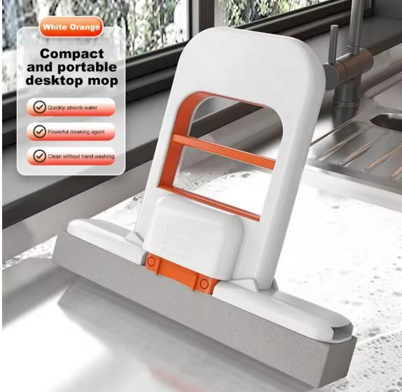 SqueezeClean: Compact Self-Squeezing Mini Mop for Effortless Everyday Cleaning - Juggledrops