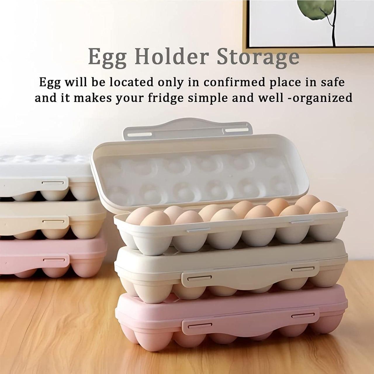 EggNest: BPA-Free 18-Egg Storage Container – Stackable, Spill-Proof & Space-Saving Egg Organizer - Juggledrops