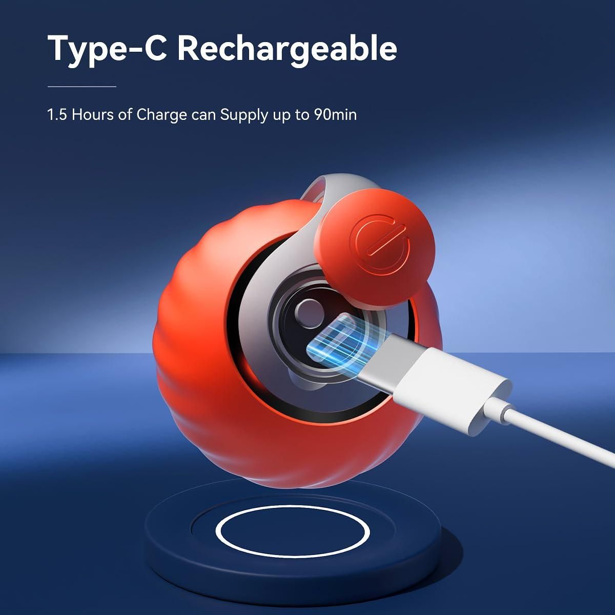 Smart 360° Rolling Toy Ball for Cats & Puppies | Active Play, Rechargeable, Intelligent Movement - Juggledrops