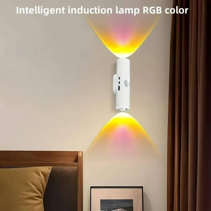 GlowEase: Magnetic Sensor LED Wall Light – 3 Color Modes, Wireless & Rechargeable - Juggledrops