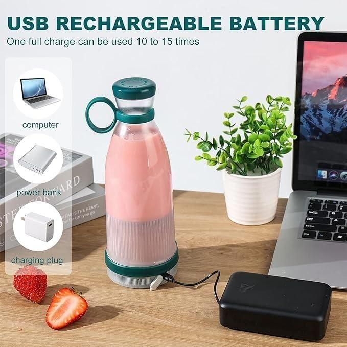 SutraJuice: Portable USB Juicer Bottle – Mini Smoothie Blender