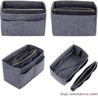 FeltEase: Premium Felt Fabric Purse Organiser with Multi-Pocket Storage - Juggledrops