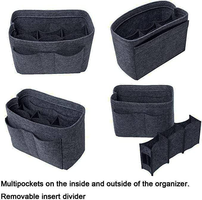 FeltEase: Premium Felt Fabric Purse Organiser with Multi-Pocket Storage - Juggledrops