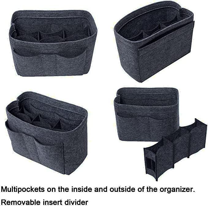 FeltEase: Premium Felt Fabric Purse Organiser with Multi-Pocket Storage - Juggledrops