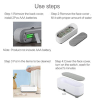 SparkleClean: Mini Ultrasonic Jewelry Cleaner Machine – 360° Deep Cleaning Device