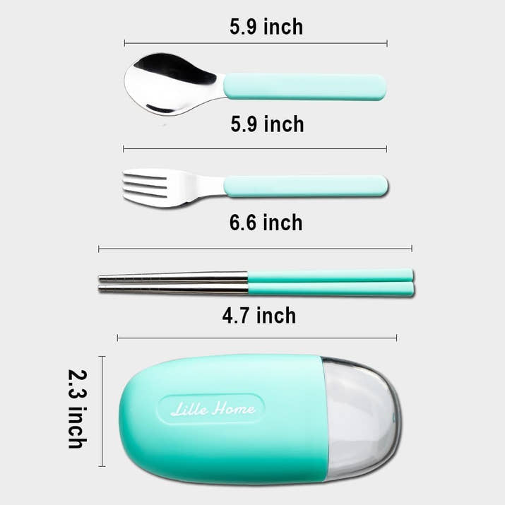 SteelGo: Portable Travel Cutlery Set – Stainless Steel Fork, Spoon & Chopsticks with Case for Office, Camping & Travel - Juggledrops