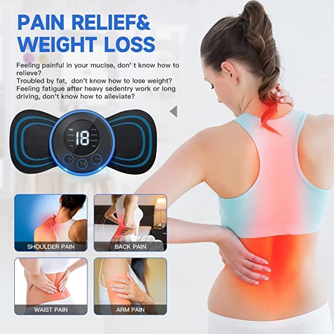 FlexiRelief: Mini Electric Massager – Rechargeable Wireless Pain Relief for Full Body