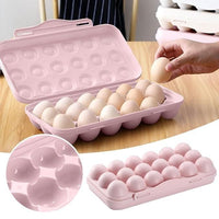 EggNest: BPA-Free 18-Egg Storage Container – Stackable, Spill-Proof & Space-Saving Egg Organizer - Juggledrops