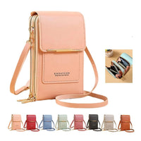 SafeCarry: Anti-Theft RFID Leather Crossbody Phone Bag for Women
