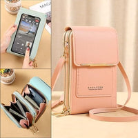 SafeCarry: Anti-Theft RFID Leather Crossbody Phone Bag for Women