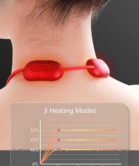 RelaxGo: Electric Neck Massager with Heat | Portable Neck Pain Relief