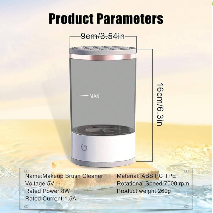 BrushPure: Electric Makeup Brush Cleaner – USB Rechargeable Automatic Deep Cleaning Device