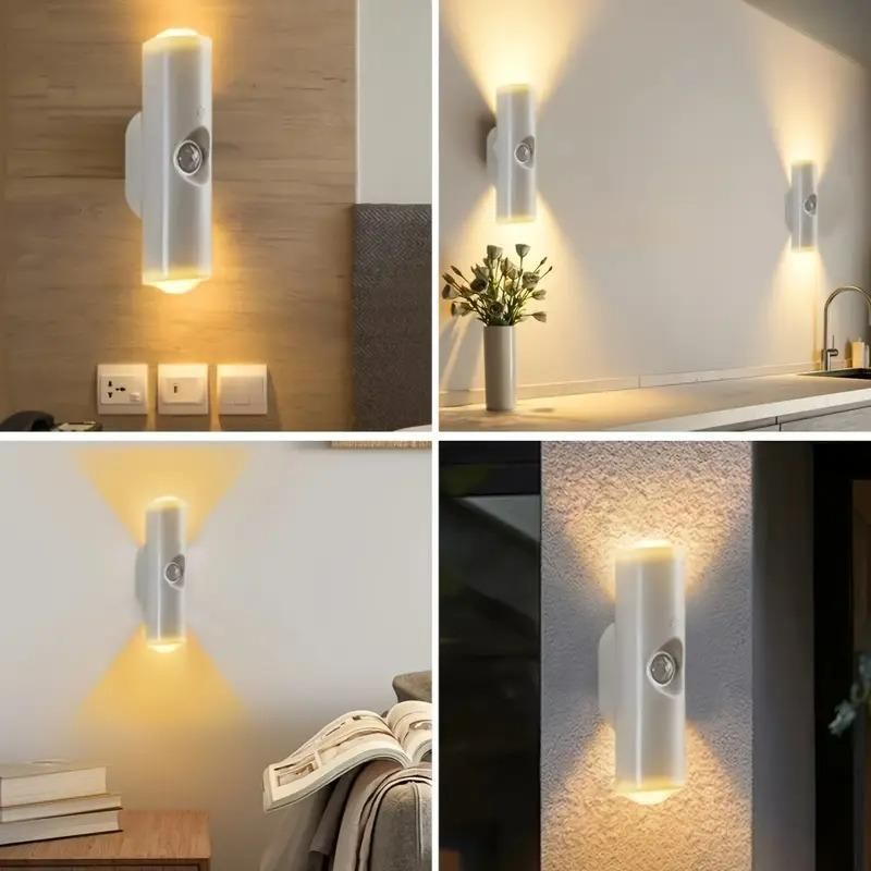 GlowEase: Magnetic Sensor LED Wall Light – 3 Color Modes, Wireless & Rechargeable - Juggledrops