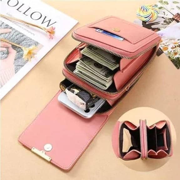 SafeCarry: Anti-Theft RFID Leather Crossbody Phone Bag for Women