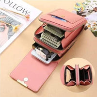 SafeCarry: Anti-Theft RFID Leather Crossbody Phone Bag for Women