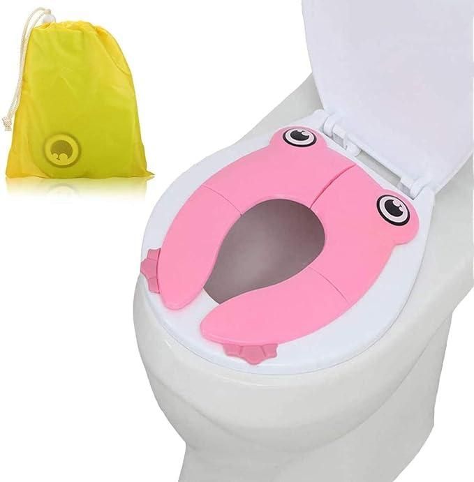 TinyGo: Folding Travel Toilet Seat for Kids – Portable Potty Training Seat with Carry Bag