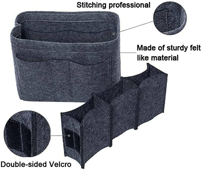 FeltEase: Premium Felt Fabric Purse Organiser with Multi-Pocket Storage - Juggledrops