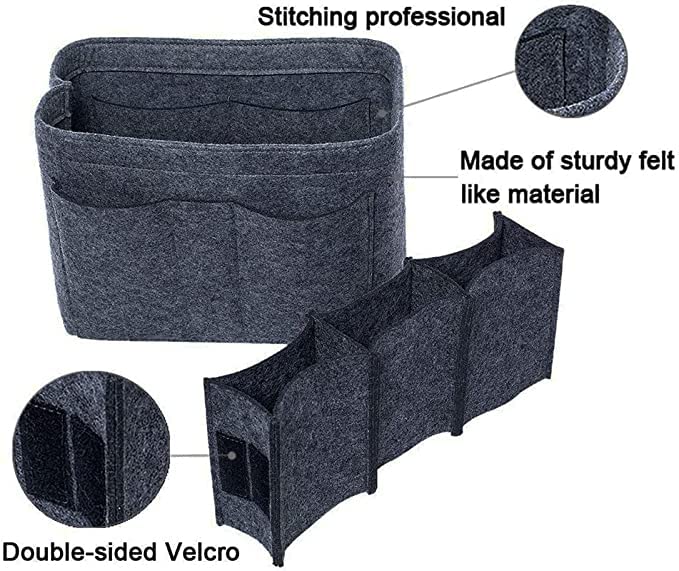FeltEase: Premium Felt Fabric Purse Organiser with Multi-Pocket Storage - Juggledrops