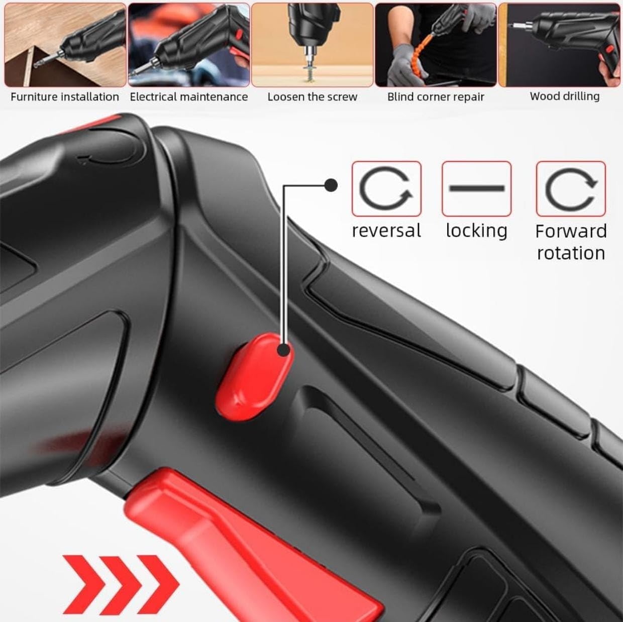ToolSpin:47-in-1 Cordless Electric Screwdriver Set – Rechargeable, Foldable & LED Light Power Driver Kit