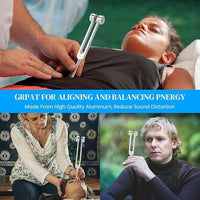 ZenTone: Aluminum Healing Tuning Fork – Sound Therapy Tool for Meditation, Chakra & Stress Relief - Juggledrops