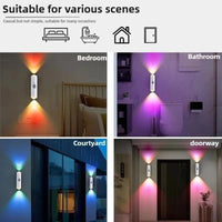 GlowEase: Magnetic Sensor LED Wall Light – 3 Color Modes, Wireless & Rechargeable