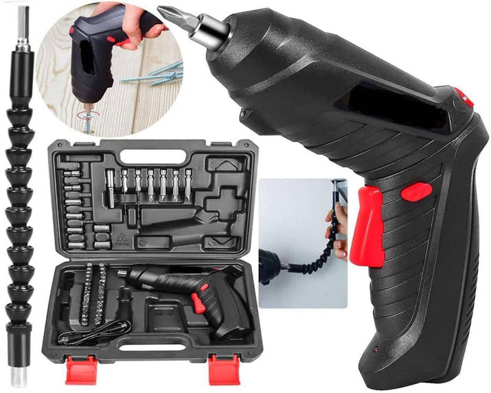 ToolSpin:47-in-1 Cordless Electric Screwdriver Set – Rechargeable, Foldable & LED Light Power Driver Kit