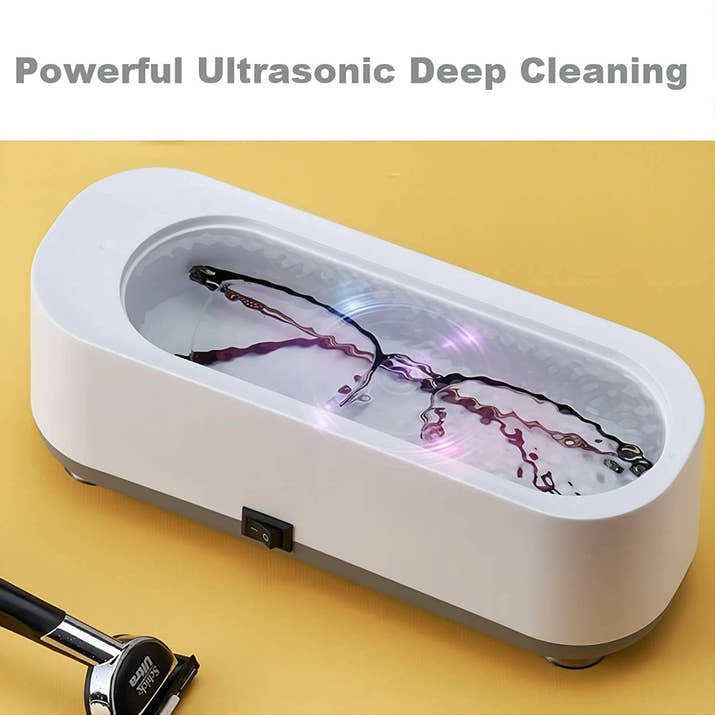 SparkleClean: Mini Ultrasonic Jewelry Cleaner Machine – 360° Deep Cleaning Device