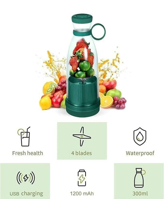 SutraJuice: Portable USB Juicer Bottle – Mini Smoothie Blender