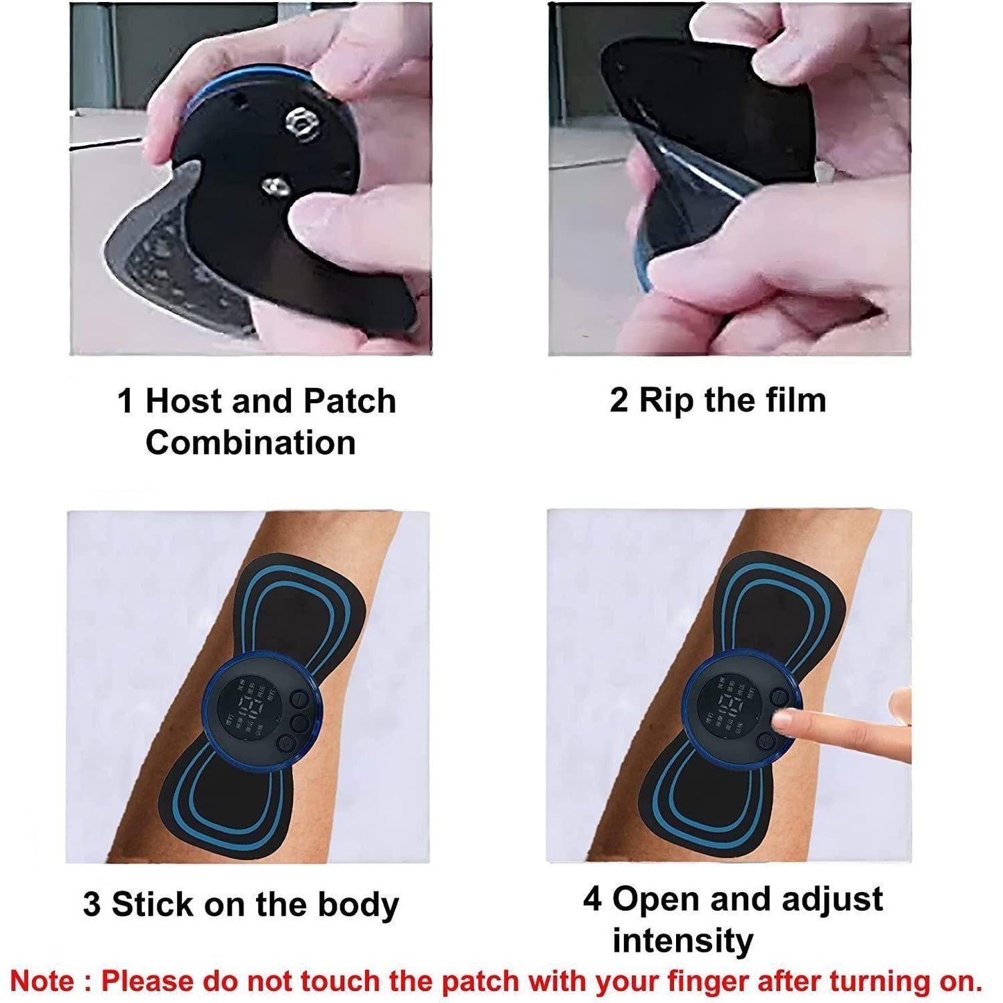 FlexiRelief: Mini Electric Massager – Rechargeable Wireless Pain Relief for Full Body
