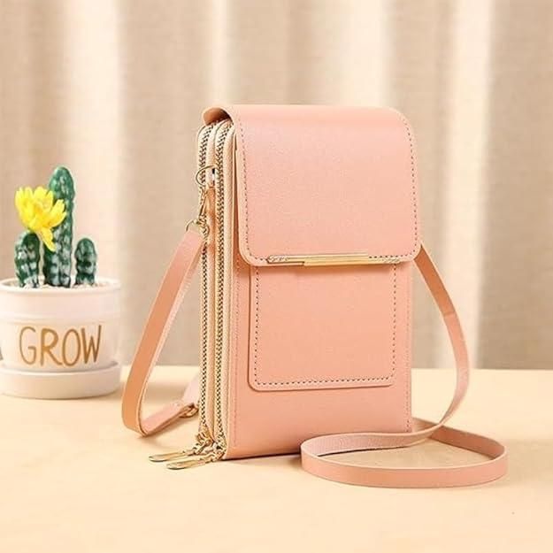 SafeCarry: Anti-Theft RFID Leather Crossbody Phone Bag for Women
