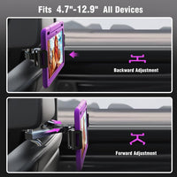 HoldUp: Car Headrest Phone & Tablet Holder – Adjustable Back Seat Mount for Kids & Travel