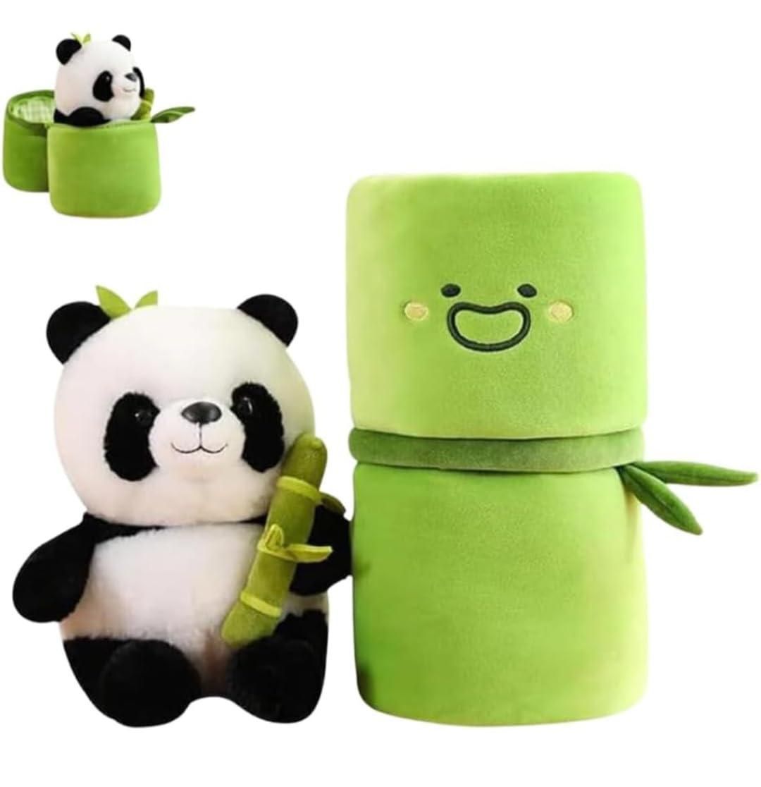 BambooBuddy: Cute Panda Plush Toy with Hidden Surprise Panda Inside - Juggledrops