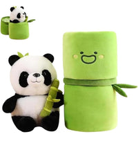 BambooBuddy: Cute Panda Plush Toy with Hidden Surprise Panda Inside - Juggledrops