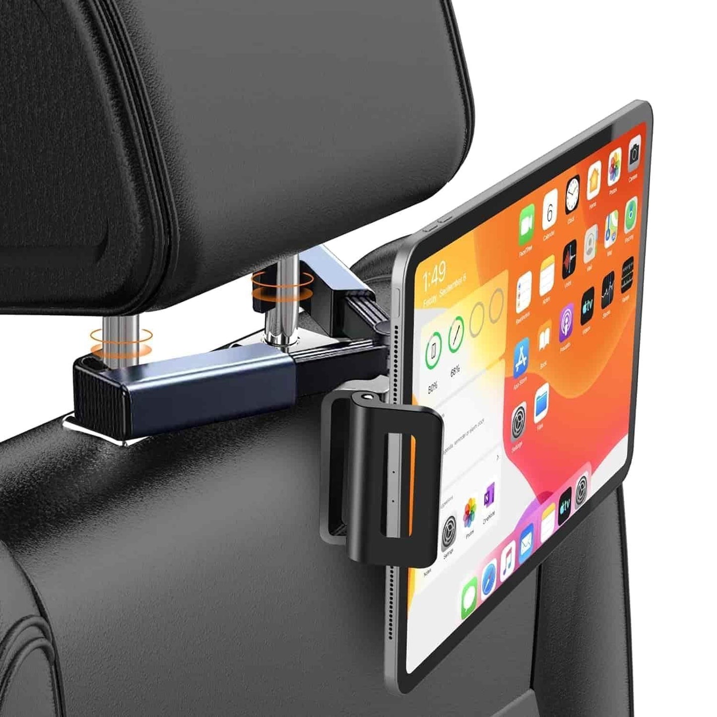 HoldUp: Car Headrest Phone & Tablet Holder – Adjustable Back Seat Mount for Kids & Travel