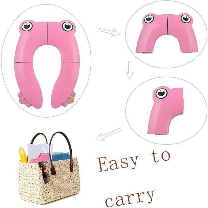 TinyGo: Folding Travel Toilet Seat for Kids – Portable Potty Training Seat with Carry Bag