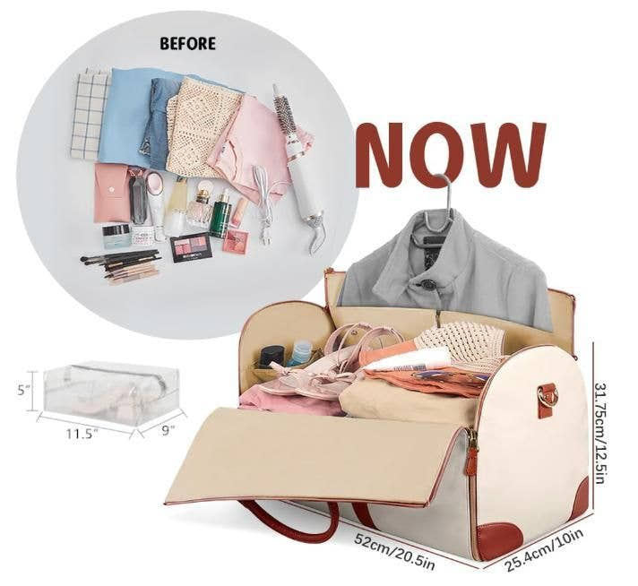 StyleCarry: Large Travel Duffel for Women – 2-in-1 Garment & Luggage Bag - Juggledrops