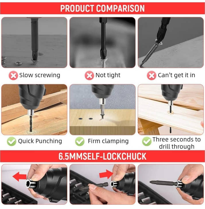 ToolSpin:47-in-1 Cordless Electric Screwdriver Set – Rechargeable, Foldable & LED Light Power Driver Kit