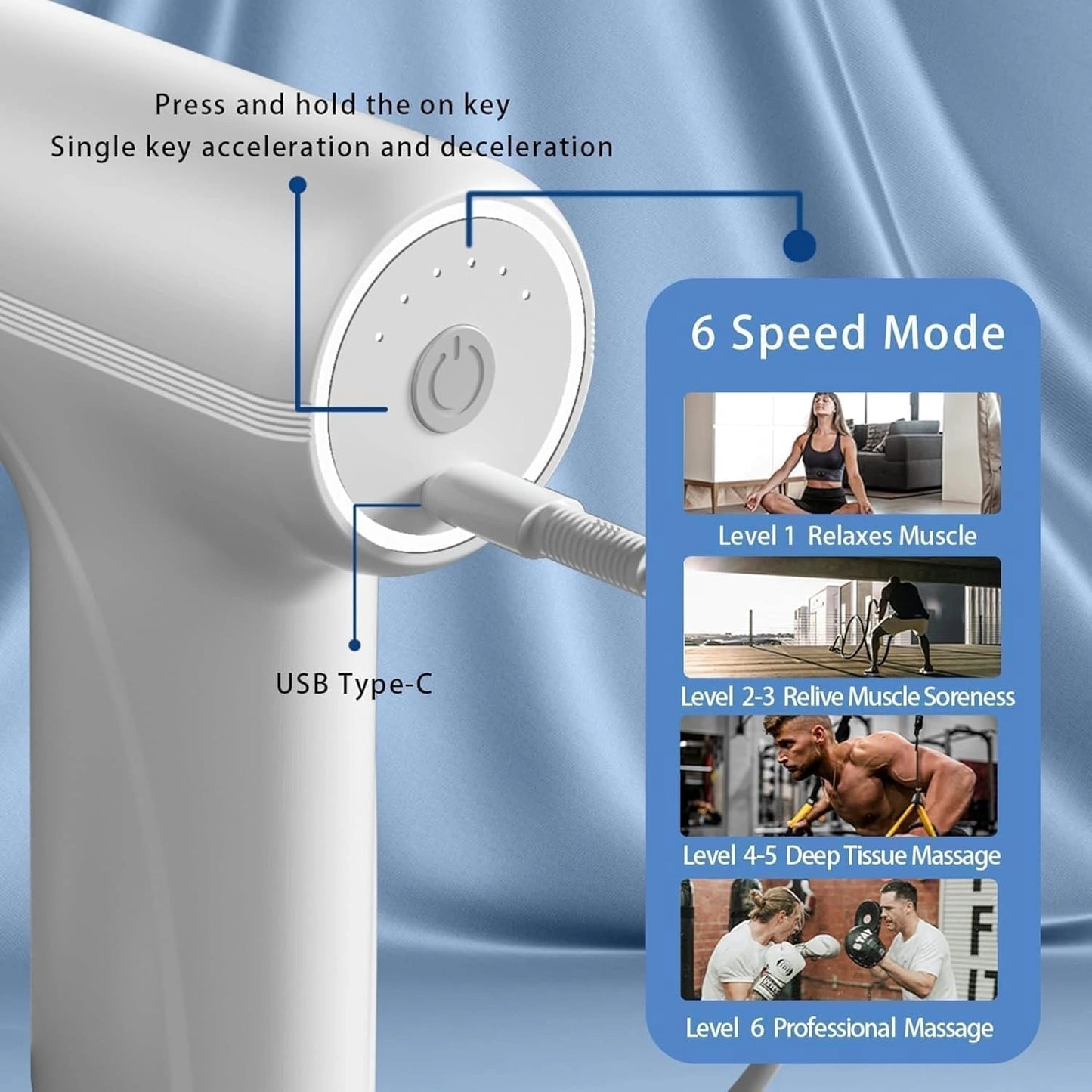 PulsePro: Electric Gun Massager for Pain Relief – Portable Deep Tissue Muscle Massager