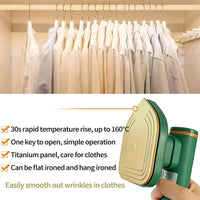 SteamGo: Portable Travel Steamer Iron for Clothes – Handheld Garment Steamer for Home & Travel