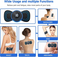 FlexiRelief: Mini Electric Massager – Rechargeable Wireless Pain Relief for Full Body