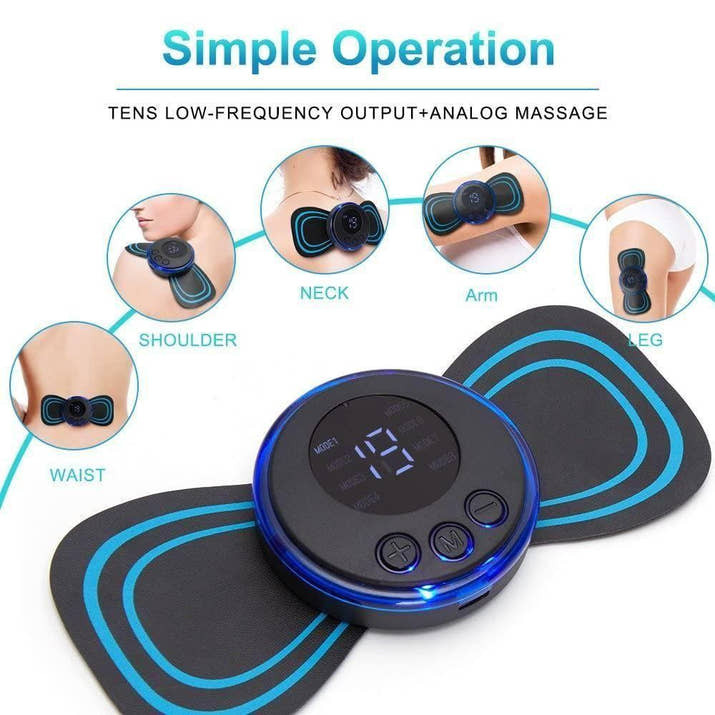 FlexiRelief: Mini Electric Massager – Rechargeable Wireless Pain Relief for Full Body