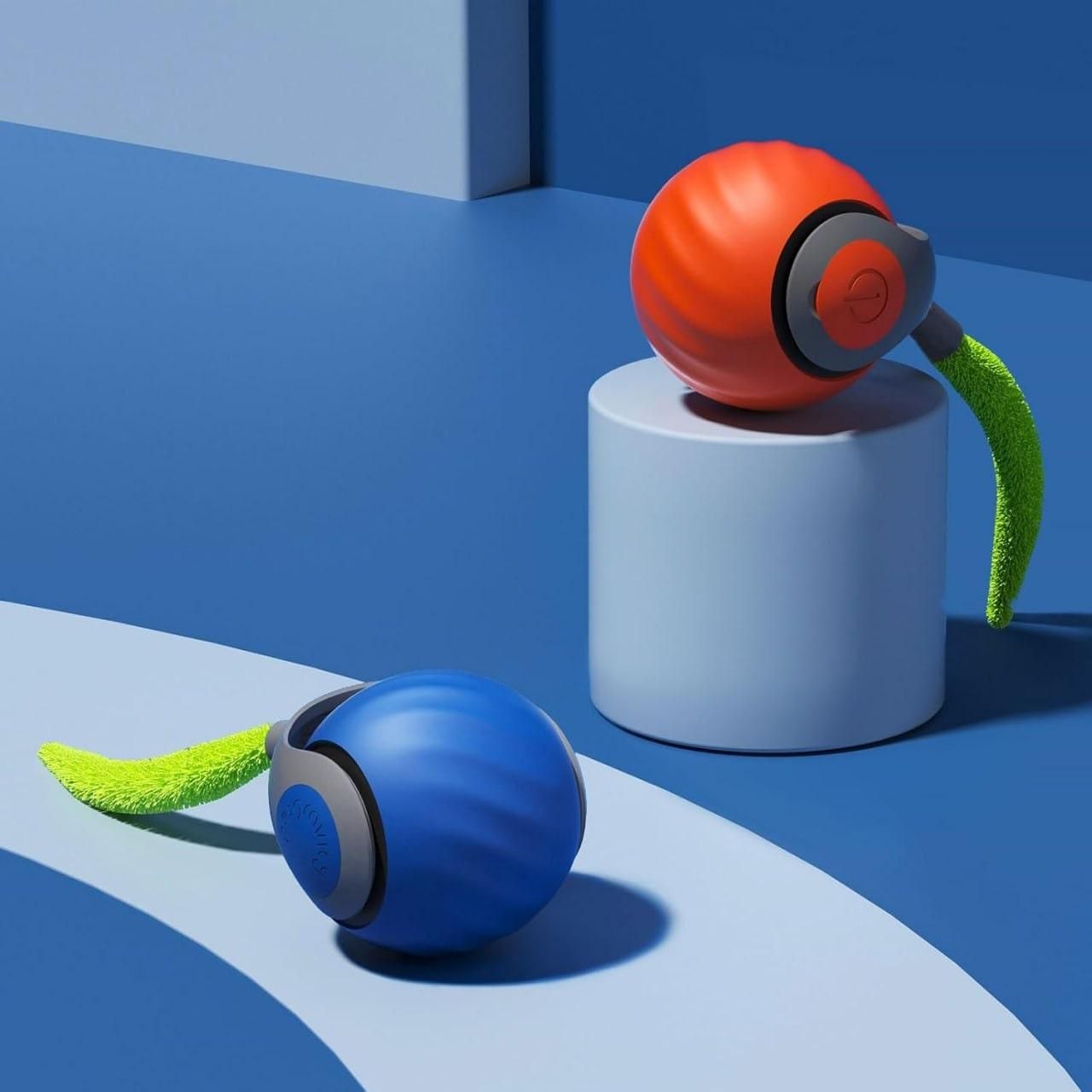 Smart 360° Rolling Toy Ball for Cats & Puppies | Active Play, Rechargeable, Intelligent Movement - Juggledrops