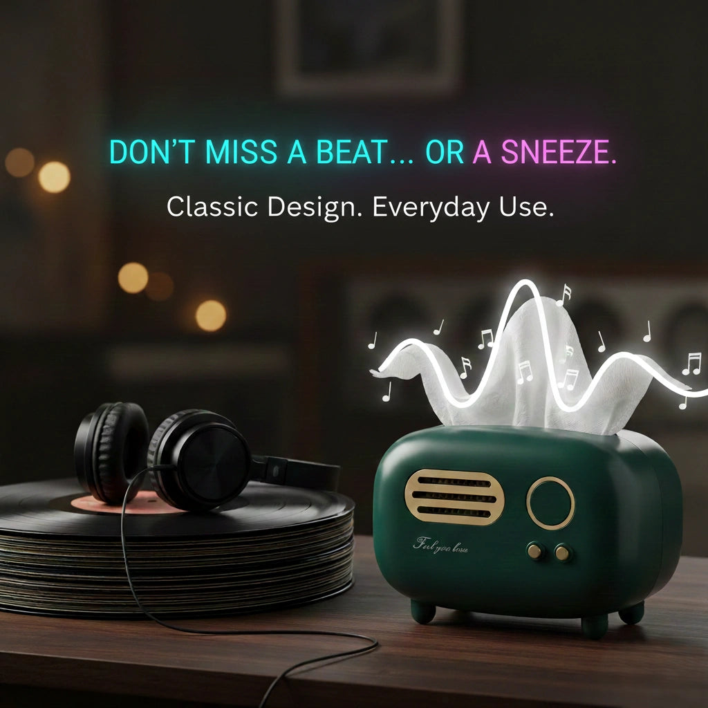 RetroRadio™ Tissue Holder – Classic Vintage Design