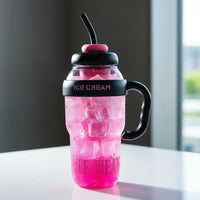 HydroCute: 40oz Crossbody Water Bottle with Strap & One-Click Straw Lid - Juggledrops