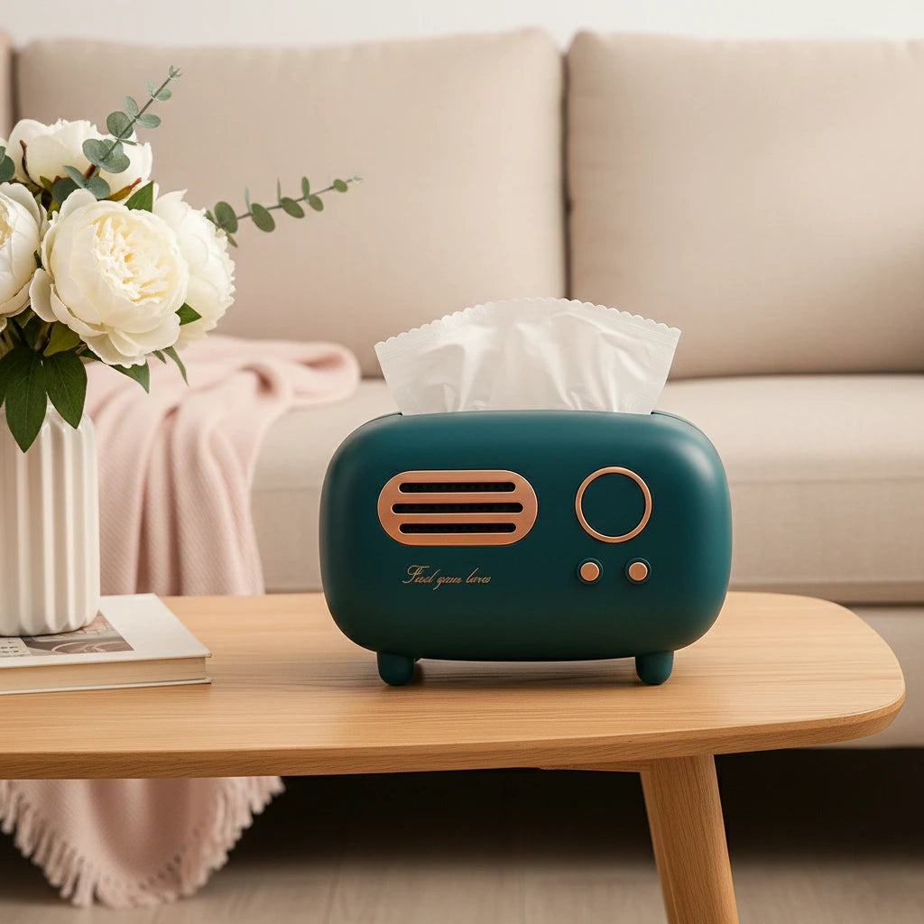 RetroRadio™ Tissue Holder – Classic Vintage Design