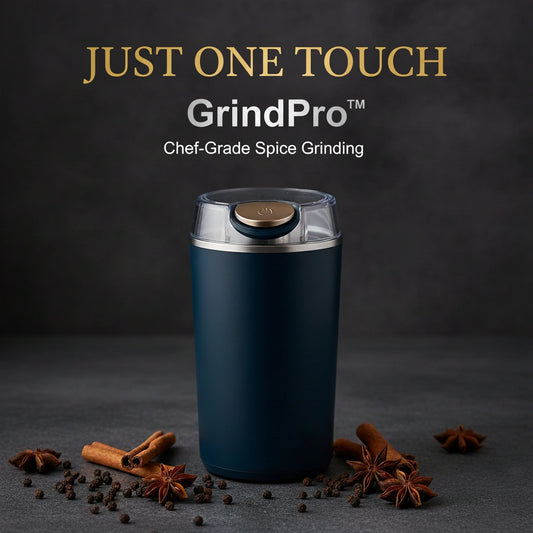 GrindPro: Electric Coffee & Spice Grinder – One-Touch Stainless Steel Grinder